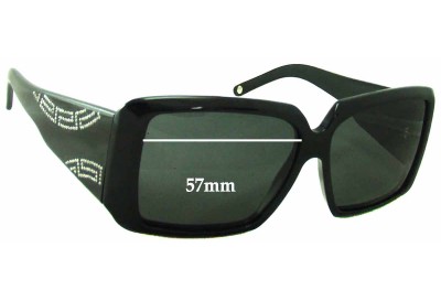 Versace MOD 4142-B Replacement Sunglass Lenses - 57mm Wide 