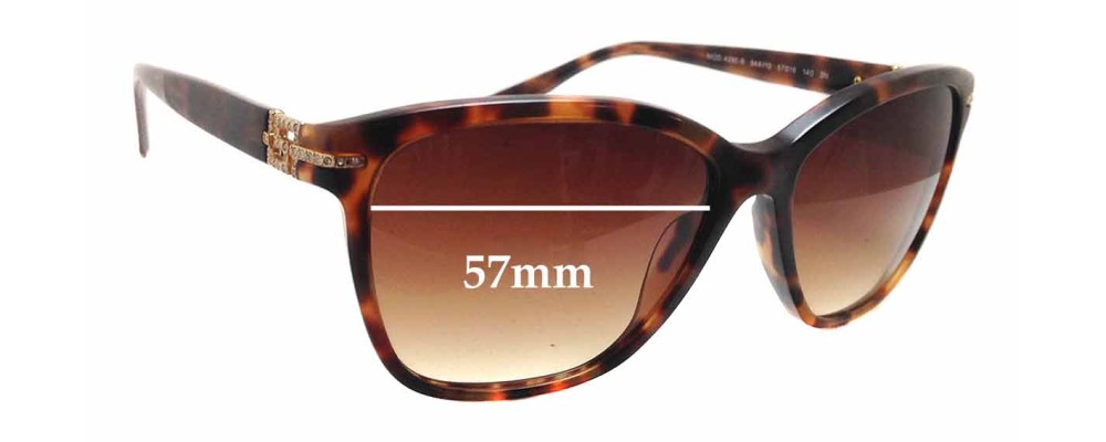 Sunglass Fix Replacement Lenses for Versace MOD 4290 - 57mm Wide