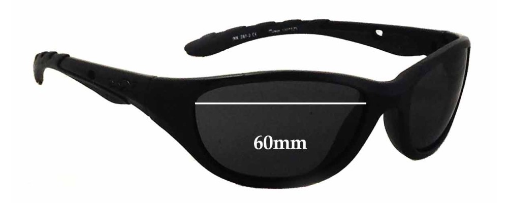 Sunglass Fix Replacement Lenses for Wiley X Wiley X Airrage - 60mm Wide