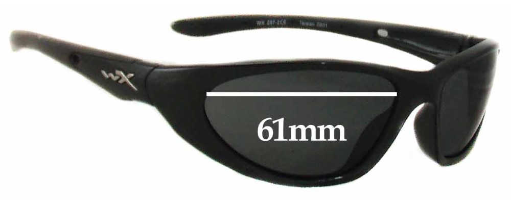 Sunglass Fix Replacement Lenses for Wiley X Blink WX - 61mm Wide