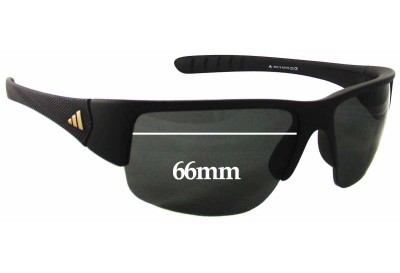 Adidas A379 Mactelo Replacement Lenses 66mm wide 
