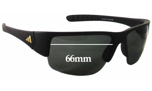 Sunglass Fix Replacement Lenses for Adidas A379 Mactelo - 66mm Wide 