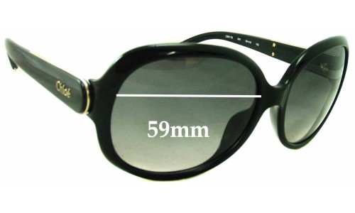 Sunglass Fix Lentes de Repuesto para Chloe CE 611S - 59mm Wide 