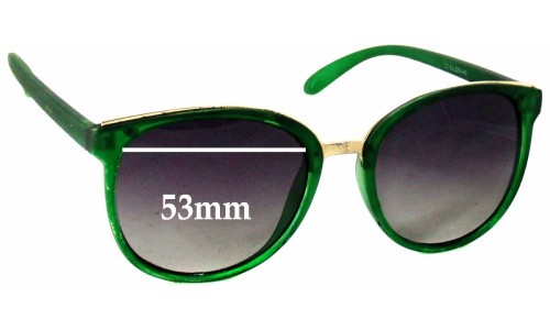 Sunglass Fix Replacement Lenses for Dolce & Gabbana Unknown Model - 53mm Wide 
