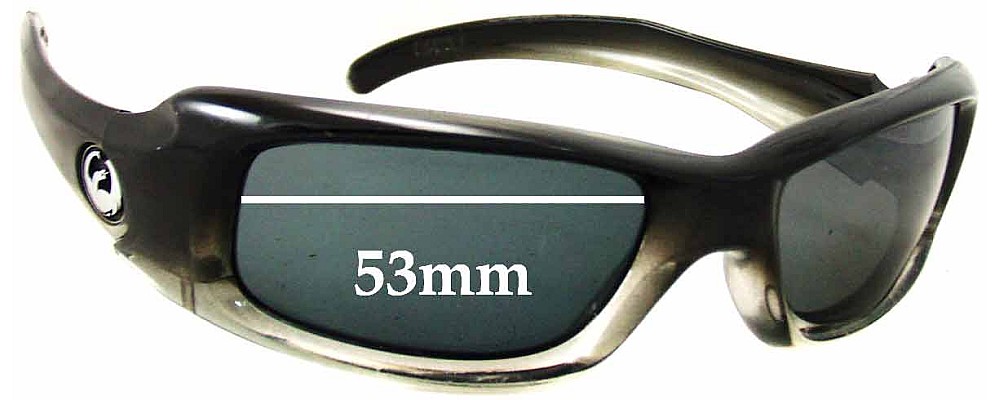 Sunglass Fix Replacement Lenses for Dragon Grifter - 53mm Wide