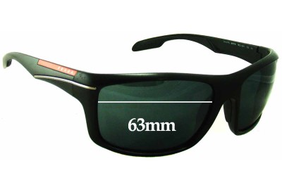 Prada SPS01N & PS01NS Replacement Lenses 63mm wide 