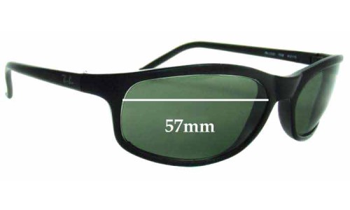 Sunglass Fix Replacement Lenses for Ray Ban RB2030 - 57mm Wide 