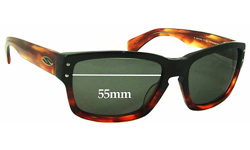 Sunglass Fix Replacement Lenses for Smith Chemist/S - 55mm Wide 