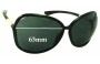 Sunglass Fix Replacement Lenses for Tom Ford Raquel TF76 - 63mm Wide 
