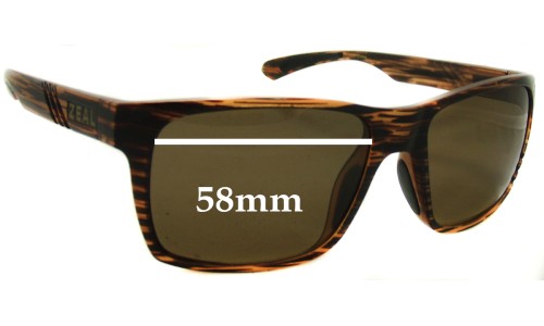 Zeal Brewer Sunglass Replacement Lenses - 58mm wide 
