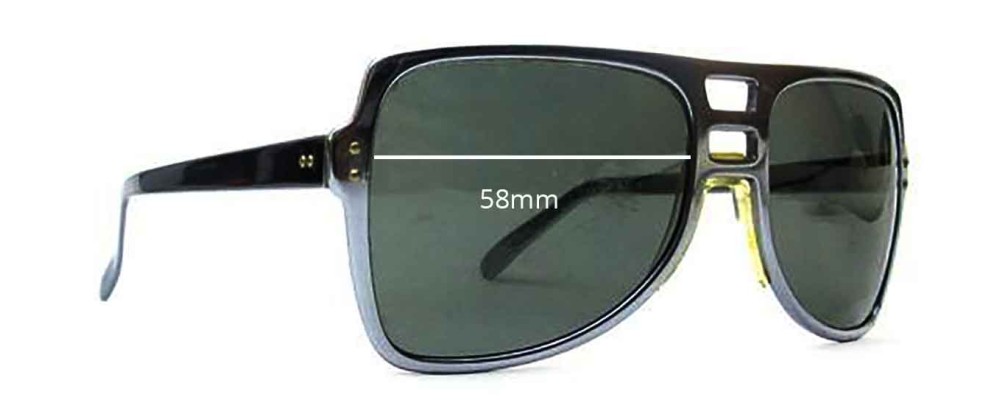 Sunglass Fix Replacement Lenses for Cool Ray Fast Back - 58mm Wide