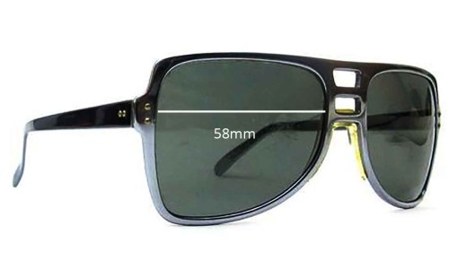 Sunglass Fix Replacement Lenses for Cool Ray Fast Back - 58mm Wide 