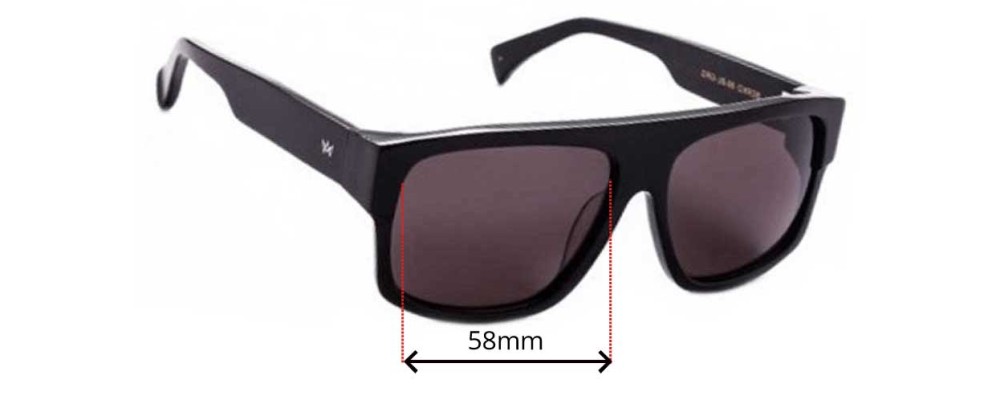 Sunglass Fix Replacement Lenses for AM Eyewear Berko - 58mm Wide