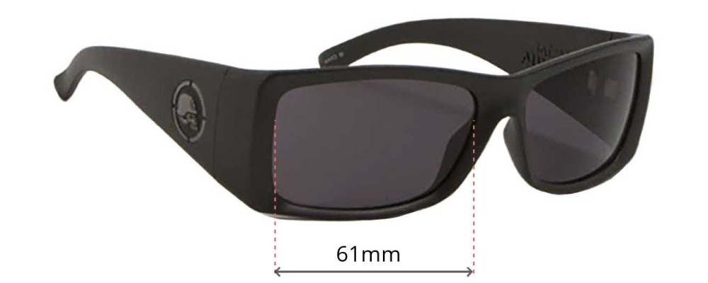 Sunglass Fix Replacement Lenses for Metal Mulisha Empire 2 - 61mm Wide