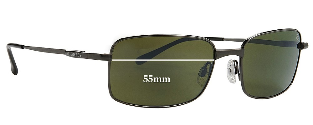 Sunglass Fix Replacement Lenses for Serengeti Siena - 55mm Wide