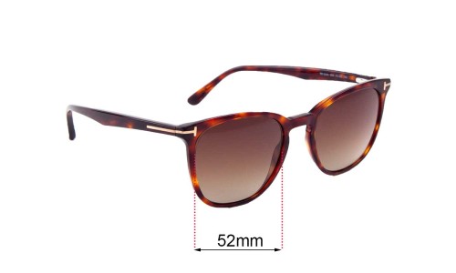 Sunglass Fix Replacement Lenses for Tom Ford TF5506 - 52mm Wide 