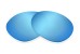 Sunglass Lenses SPR18M Non-Polarized Light-Blue Mirror Black |Cat3-85%|100%UV| Replacement Lenses by Sunglass Fix