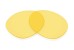 Sunglass Lenses Atlanta/S Non-Polarized Yellow Hardcoated Pair |Cat0-18%|100%UV| Replacement Lenses by Sunglass Fix