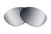 Sunglass Lenses Caveat OO4054 Non-Polarized Flash Silver Mirror Black Pair |Cat3-85%|100%UV| Replacement Lenses by Sunglass Fix