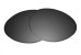 Sunglass Lenses O Sun Non-Polarized Black Gradient Hardcoat |Cat3-85%|100%UV| Replacement Lenses by Sunglass Fix