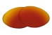 Sunglass Lenses Small Round Polarized Red-Orange Mirror Blue |Cat3-85%|100%UV| Replacement Lenses by Sunglass Fix