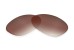 Sunglass Lenses Spin Non-Polarized Brown Gradient Hardcoat |Cat3-85%|100%UV| Replacement Lenses by Sunglass Fix