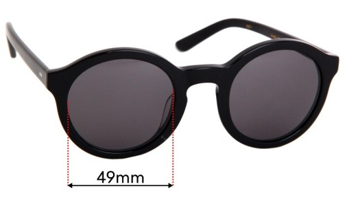 Sunglass Fix Replacement Lenses for Ace and Tate Colin - 49mm Wide 