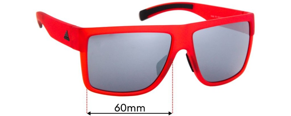 Sunglass Fix Replacement Lenses for Adidas A427 3matic - 60mm Wide