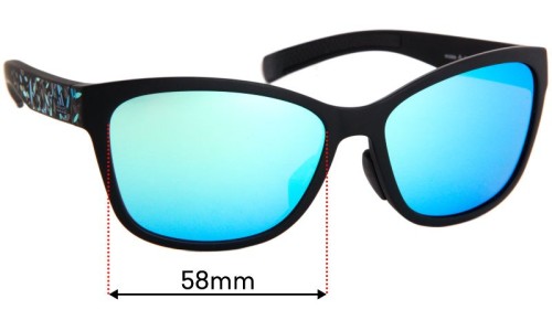 Sunglass Fix Replacement Lenses for Adidas A428 Excalate - 58mm Wide 