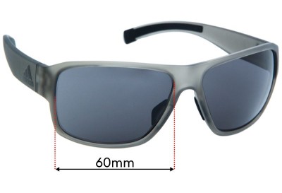 Adidas AD20 Jaysor Replacement Lenses 60mm wide 