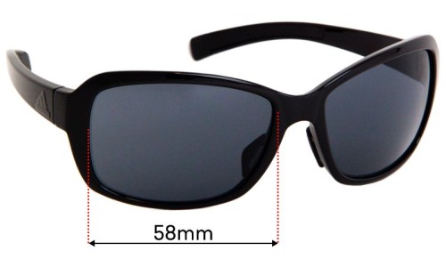 Sunglass Fix Replacement Lenses for Adidas AD21 Baboa - 58mm Wide 
