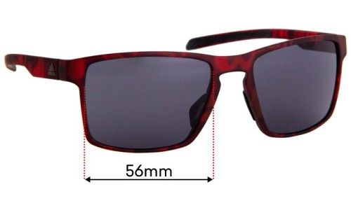 Sunglass Fix Replacement Lenses for Adidas AD30 Wayfinder - 56mm Wide 