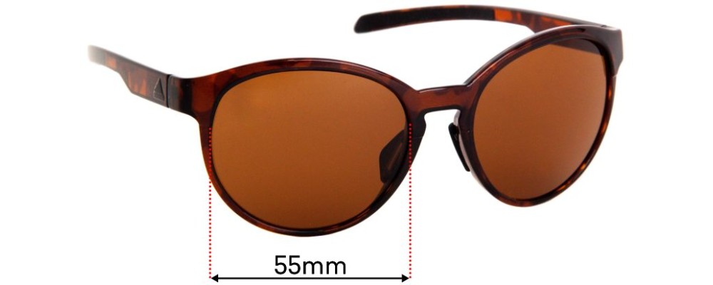 Sunglass Fix Replacement Lenses for Adidas AD31 Beyonder - 55mm Wide