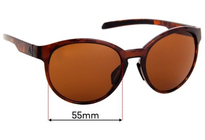 Sunglass Fix Replacement Lenses for Adidas AD31 Beyonder - 55mm wide 
