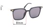 Sunglass Fix Replacement Lenses for A J Morgan 40165 - 51mm Wide 
