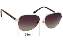 Sunglass Fix Replacement Lenses for Alex Perry AP Sun Rx 32 - 58mm Wide
