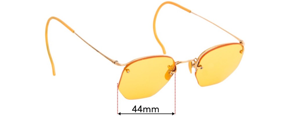Sunglass Fix Replacement Lenses for American Optical Rimway Ful-Vue - 44mm wide
