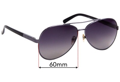 Armani Exchange AX 201/S Replacement Lenses 60mm wide 