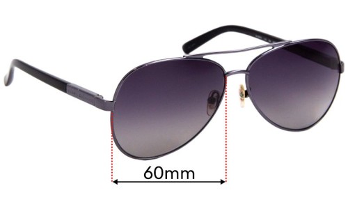 Sunglass Fix Replacement Lenses for Armani Exchange AX 201/S - 60mm Wide 