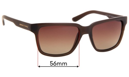 Sunglass Fix Replacement Lenses for Armani Exchange AX 4026S - 56mm Wide 