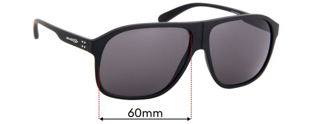 Replacement Sunglass Lenses for Arnette 50-50 Grand AN4243 - 60mm Wide