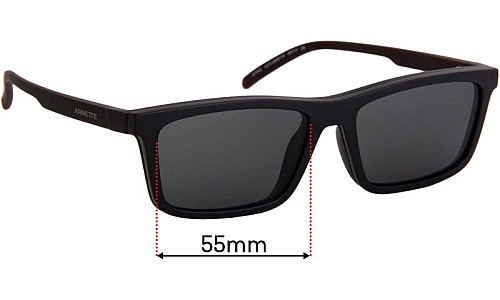 Sunglass Fix Ersatzgläser für Arnette Hypno AN4274 - 55mm Wide 