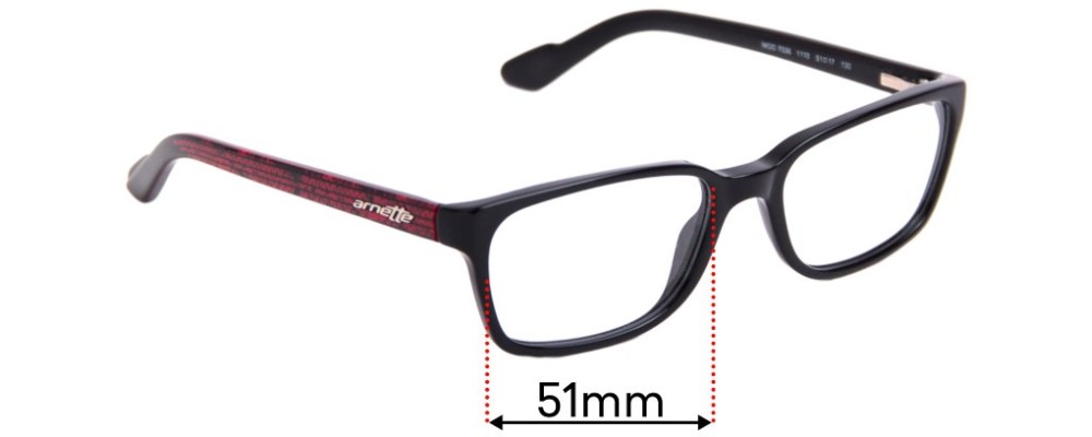 Sunglass Fix Replacement Lenses for Arnette MOD 7036 - 51mm Wide