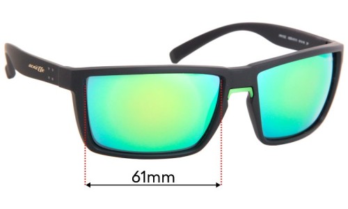 Sunglass Fix Replacement Lenses for Arnette Prydz 4253 - 61mm Wide 