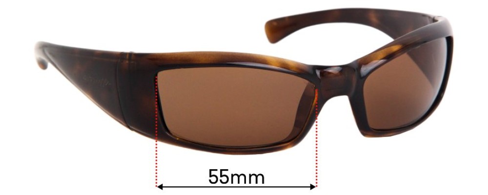 Sunglass Fix Replacement Lenses for Arnette Rage AN4025 - 55mm Wide