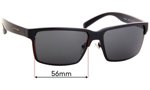 Sunglass Fix Replacement Lenses for Arnette Silentio 4250 - 56mm Wide 