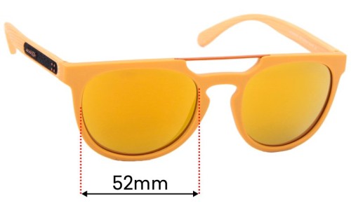 Sunglass Fix Replacement Lenses for Arnette Woodward 4237 - 52mm Wide 