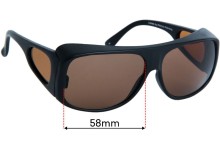 Sunglass Fix Replacement Lenses for Australian Cancer Society 9601LK - 58mm wide