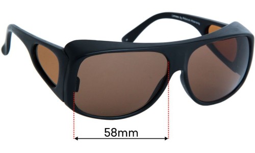 Sunglass Fix Replacement Lenses for Cancer Council 9601LK - 58mm Wide 