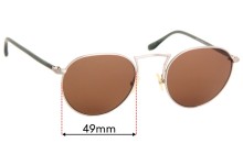Sunglass Fix Replacement Lenses for Bailey Nelson Adler Vintage - 49mm Wide